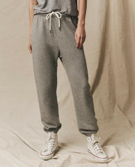 Sweatpants | Women The Great. The Stadium Sweatpant. Solid Varsity Grey