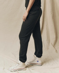 Sweatpants | Women The Great. The Stadium Sweatpant. Solid Washed Black
