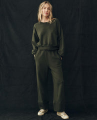 Sweatpants | Women The Great. The Win Sweatpant. Woodland Green