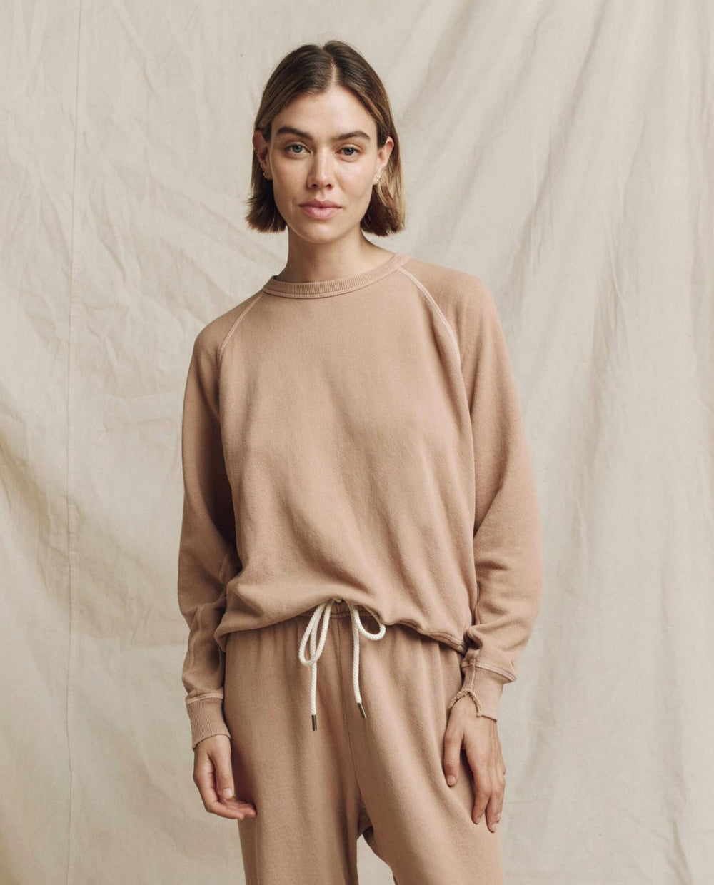 Sweatshirts | Women The Great. The College Sweatshirt. Solid Biscotti