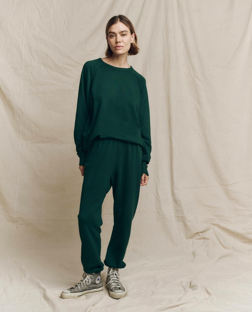 Sweatshirts | Women The Great. The College Sweatshirt. Solid Pinyon