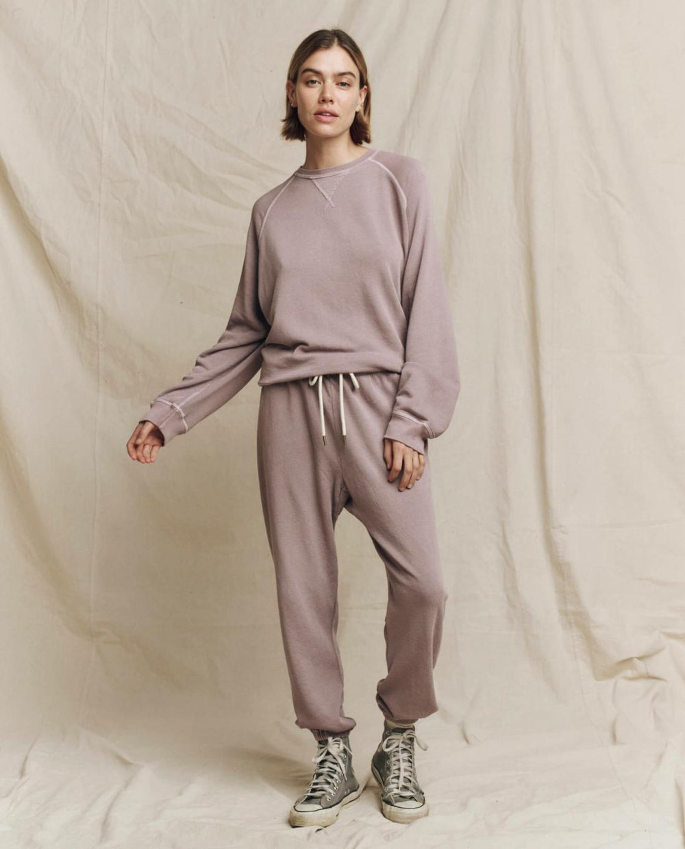 Sweatshirts | Women The Great. The Slouch Sweatshirt. Solid Quartz