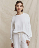 Sweatshirts | Women The Great. The Teammate Sweatshirt. Solid True White