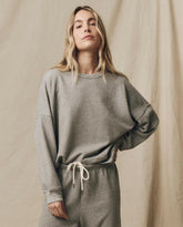 Sweatshirts | Women The Great. The Teammate Sweatshirt. Solid Varsity Grey