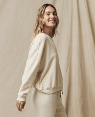 Sweatshirts | Women The Great. The Teammate Sweatshirt. Solid Washed White