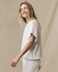 Sweatshirts | Women The Great. The Wedge Sweatshirt. Solid True White