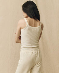 Tanks | Women The Great. The Slim Tank. Solid Washed White
