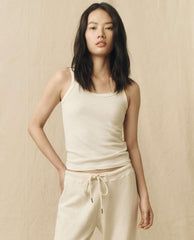 Tanks | Women The Great. The Slim Tank. Solid Washed White