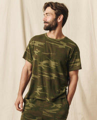Tees & Sweats | Men The Great. The Men's Boxy Crew. Deep Woods Camo