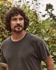 Tees & Sweats | Men The Great. The Men's Boxy Crew. Washed Black