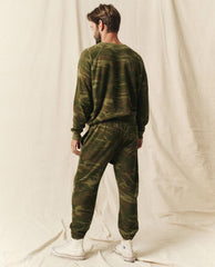 Tees & Sweats | Men The Great. The Men's College Sweatshirt. Deep Woods Camo