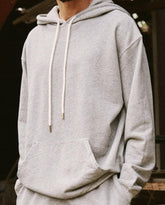 Tees & Sweats | Men The Great. The Men's Gym Drawstring Hoodie. Varsity Grey