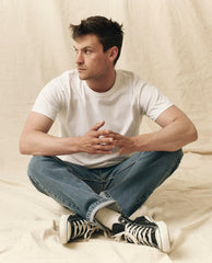 Tees & Sweats | Men The Great. The Men's Pure Knits Boxy Crew. Solid True White