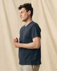 Tees & Sweats | Men The Great. The Men's Slim Tee. True Navy