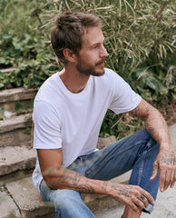 Tees & Sweats | Men The Great. The Men's Slim Tee. True White