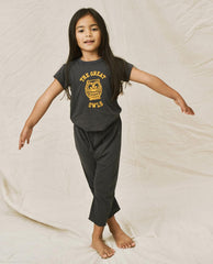 Tees & Sweats | Kids The Great. The Little Boxy Crew. Graphic Navy With Owl Graphic
