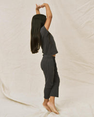 Tees & Sweats | Kids The Great. The Little Boxy Crew. Graphic Navy With Owl Graphic