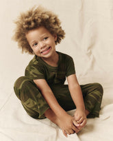 Tees & Sweats | Kids The Great. The Little Boxy Crew. Novelty Deep Woods Camo