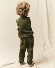 Tees & Sweats | Kids The Great. The Little College Sweatshirt. Deep Woods Camo