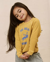 Tees & Sweats | Kids The Great. The Little College Sweatshirt. Graphic Daisy With Hornet Graphic