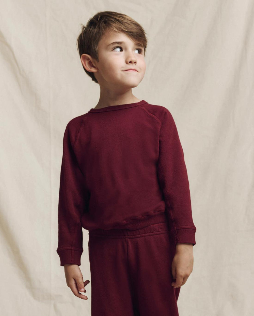 Tees & Sweats | Kids The Great. The Little College Sweatshirt. Solid Plum