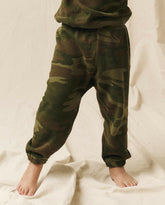 Tees & Sweats | Kids The Great. The Little Stadium Sweatpant. Novelty Deep Woods Camo