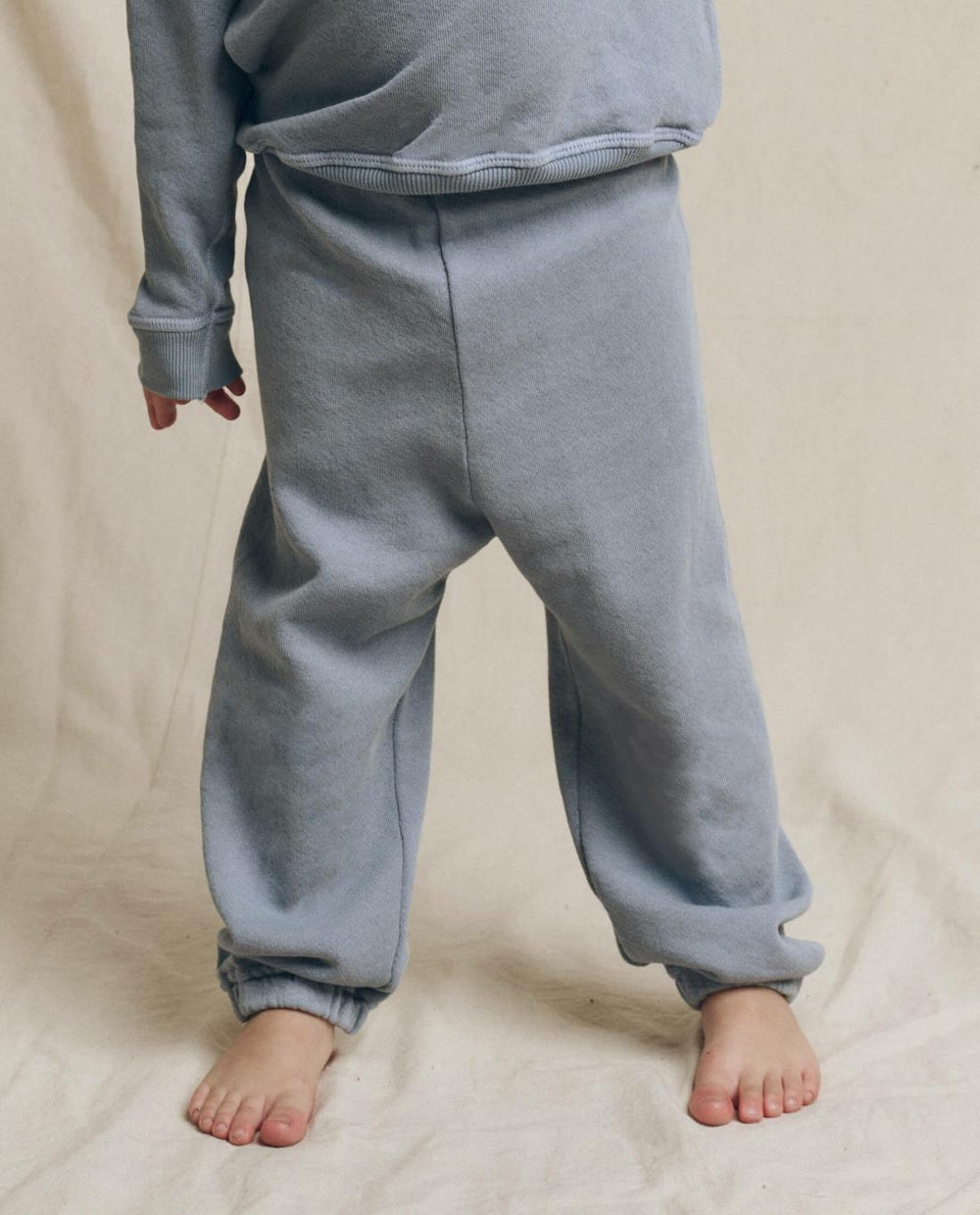 Tees & Sweats | Kids The Great. The Little Stadium Sweatpant. Solid Big Sky