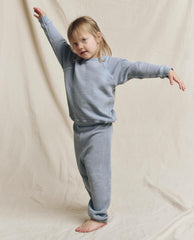 Tees & Sweats | Kids The Great. The Little Stadium Sweatpant. Solid Big Sky