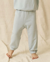 Tees & Sweats | Kids The Great. The Little Stadium Sweatpant. Solid Light Sky