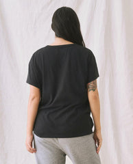 Tees | Women The Great. The Boxy Crew. Almost Black