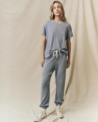 Tees | Women The Great. The Boxy Crew. Solid Big Sky