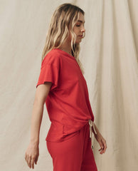 Tees | Women The Great. The Boxy Crew. Solid Campfire