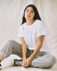Tees | Women The Great. The Boxy Crew. True White