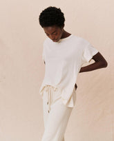 Tees | Women The Great. The Boxy Crew. Washed White