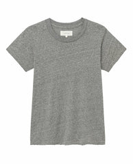 Tees | Women The Great. The Slim Tee. Heather Grey