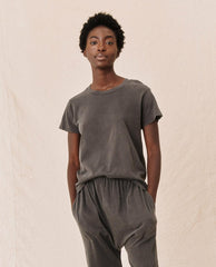 Tees | Women The Great. The Slim Tee. Washed Black