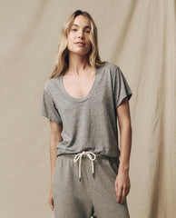 Tees | Women The Great. The Slim U Heather Grey