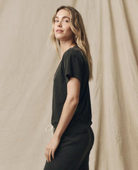 Tees | Women The Great. The Slim U Washed Black