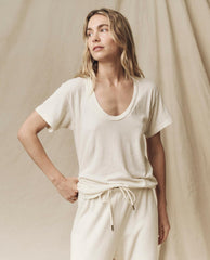 Tees | Women The Great. The Slim U Washed White