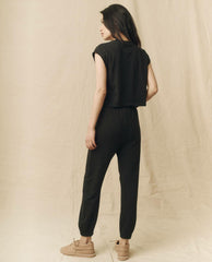 Tees | Women The Great. The Square Tee. Almost Black