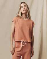 Tees | Women The Great. The Square Tee. Solid Sun Dried Orange