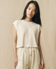 Tees | Women The Great. The Square Tee. Washed White