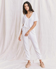 Tees | Women The Great. The V True White