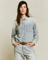 Tops | Women The Great. The Harbor Shirt. Asphalt Wash