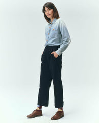 Tops | Women The Great. The Harbor Shirt. Asphalt Wash