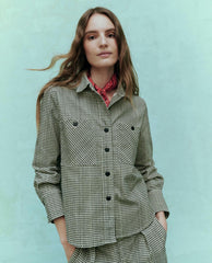 Tops | Women The Great. The Porter Shirt. Vintage Houndstooth