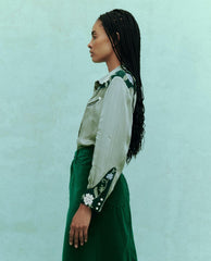 Tops | Women The Great. The Western Heritage Shirt. Dried Sage