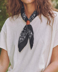 Accessories | Women The Great. The Bandana. Almost Black
