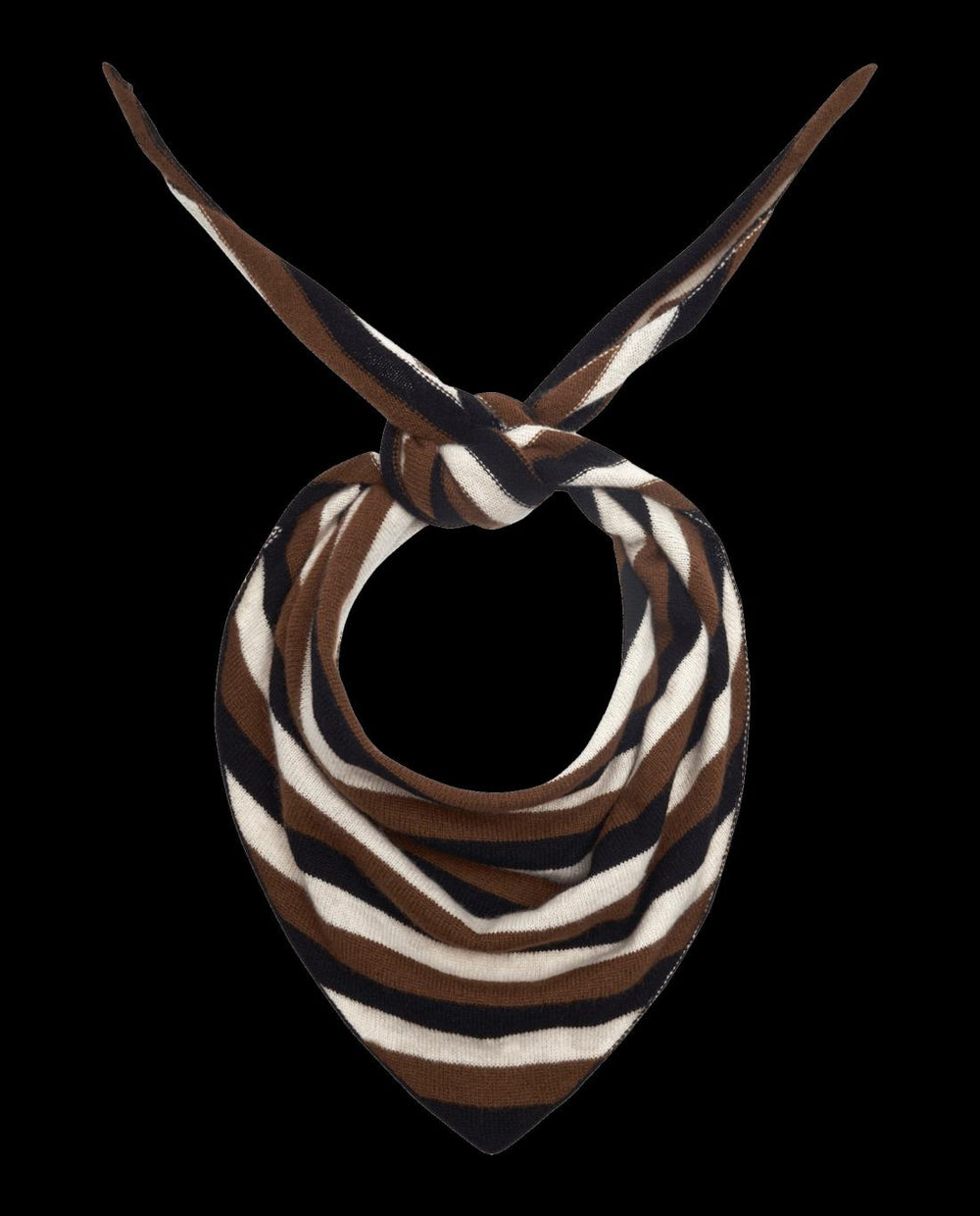 Accessories | Women The Great. The Cashmere Neckerchief. Santal Stripe