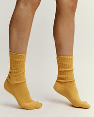 Accessories | Women The Great. The Cashmere Sock. Bright Marigold